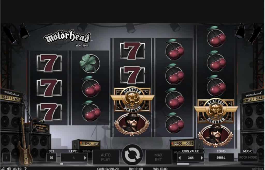 motorhead video slot game